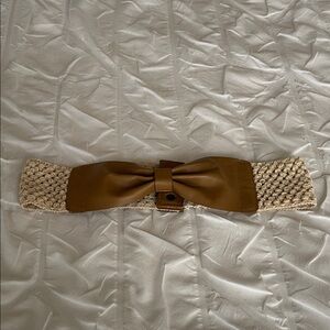 Vintage Kimchi Blue leather bow belt